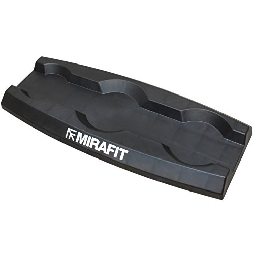 MiraFit 3-teiliges Kugelhantel-Gewichtsset mit Aufsteller – 5, 10 und 15 lb (2,2/4,5/6,8 kg) - 3