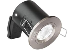 ENERJARY Enlite (Aurora) GU10 Fire Rated Fixed Downlight - Satin Nickel (Pack of 10)