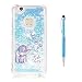 Produktbild Grandoin Huawei P10 Lite Hülle, 3D Bling Flüssig Fließende Schwimmende Shiny Sparkle Glitter Crystal Ultra Dünn Weiche TPU Silikon Schutz Handy Hülle Case Cover für Huawei P10 Lite (Elefant)
