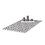 teppich läufer schwarz weiss Wohlfühl-Ambiente: Der Designerteppich versprüht Gemütlichkeit - Wohnteppich ist leicht zu kombinieren - Angenehmes Muster mit geometrischen Formen - Sorgt für einen Blickfang auf dem Fußboden
