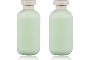 EIHI 2 Stück Reiseflaschen nachfüllbare Kunststoff-Reisebehälter leere Flaschen Shampoo Flaschen Zum Befüllen mit Klappverschluss Reisezubehör für Shampoo, Cremes, Lotion, Spülung (200ML)