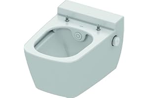 TECE one WC ceramiczna z funkcją prysznica (głębokie spłukiwanie WC, pojemność spłukiwania 6 i 4,5 litra, drążek prysznicowy samoczyszczący) 9700200