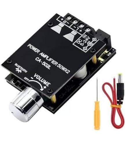 Amplificatore AP50L Bluetooth 5.0: Scheda Audio Digitale 50Wx2 Stereo, Alimentazione 12V/24V AUX - Foto 5