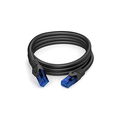 KabelDirekt 3m Cat6 Ethernet Gigabit LAN Netzwerkkabel (RJ45), UTP, abwärtskompatibel (Cat5, Cat5e), schwarz – TOP Series - 7