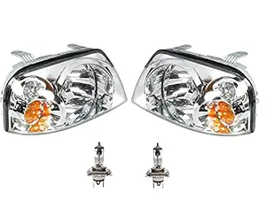 K D Headlight Assembly for Hyundai Santro Xing With BULB (Right & Left both sides)