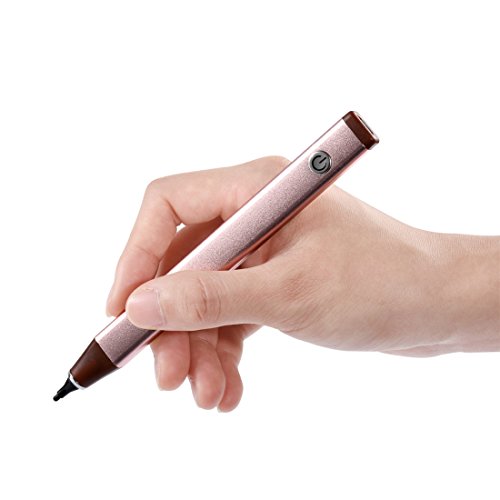 Stylus Stift, Touchscreen Eingabestift , Wrcibo USB Aufladbar Kapazitiver Eingabestift Stylus Touch Pen Touch Screen Zeichnen- und Schreibstift, Feine Präzision Kugelschreiber für Touch-Screen-Smartphones & Tablets (Rose-Gold)