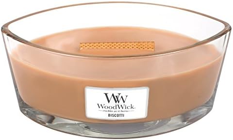 Hearthwick 16oz Flame Scented Candle - Biscotti - comfort of a glowing fireplace. Soothing crackle and long, dancing flame