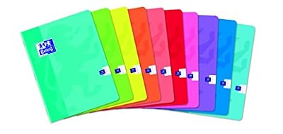 Oxford - Cahier Scolaire - Petit Format - 17 x 22 cm - Grands Carreaux Seyes - 48 pages - Coloris aléatoire