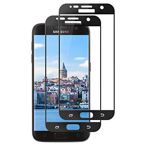 AYUBMR 2-Unidades Cristal Templado para Samsung Galaxy S7 [9H Dureza] Protector de Pantalla Alta Definicion Vidrio Templado para Móvil Samsung Galaxy S7 [Negro]