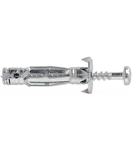 Molly M16004-XJ Chevilles métalliques à expansion avec Vis m5, Gris