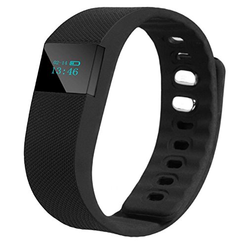 Preisvergleich Produktbild Sunheit Smart Armbanduhr Intelligente Band Schrittzähler Armband Aktivität Tracker Schlaf Uberwachung Schrittzähler Bluetooth Smart Watch mit Android Smartphone (Schwarz)