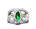 Produktbild ZXH S925 Sterling Silber Weißgold Ring Herrschsüchtig Herr Der Ringe Aragon Ringe Barrahs Ring Geburtstag Weihnachtsgeschenke Herr Der Ringe Ring,11