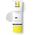 SunScoop Invisible Primer Sunscreen Gel SPF 50 PA+++ | For Dry & Oily Skin | Transparent Primer-Like Finish | Rice Extract & Vitamin E to Minimise Pores | No White Cast | For Women & Men | 45g