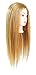 23" (Mary) Cosmetology School Student Beauty School Cuting Braiding Practice Cosmetology Mannequin Head Tranining head 80% Real Hair Blonde
