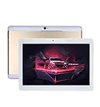 Fonxa 10 Zoll (10.1") Tablet PC, with Protect Case, 2GB RAM+32GB ROM, Dual SIM, 2017 New Metal Shell Design, 1280x800 HD screen, Gold