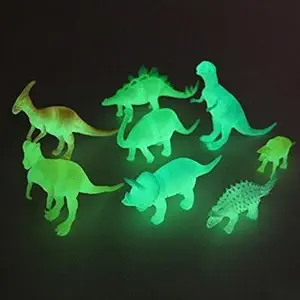 Forever Kidzz Dinosaur Toy Set 8 Pcs Night Light Dinosaur Figure Gift Toy for Children Kids