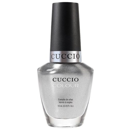 Cuccio Nail Lacquer Polish Hong Kong Harbor Metallic Silver 13ml