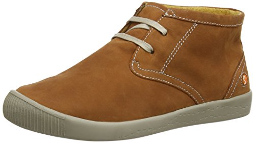 Softinos Womens Indira Nubuck Chukka Boots P900223508 Brandy/Light Grey Sole 4 UK, 37 EU