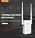 Produktbild TriLance Aigital WiFi Router,Dual-Band-WLAN-Repeater mit 1200 Mbit/s und Wireless Range Extender-Booster-Netzwerk WLAN Repeater Verstaerker Range Extender Wi-Fi Signal-verstärker Wireless 2,4G 5G