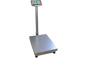 Balance Plateforme Industrielle, L'échelle Commerciale de Plate-fForme, Rechargeable Électronique, Capacité de Charge Jusqu'à 500 kg, 200 g/ 1,75 oz, HDWR wagPRO-P500