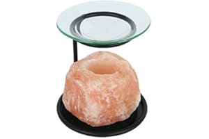 Hunky Dory Gifts Pure Himalayan Crystal Rock Salt OIL BURNER Or Wax Melt Candle Fragrance WARMER