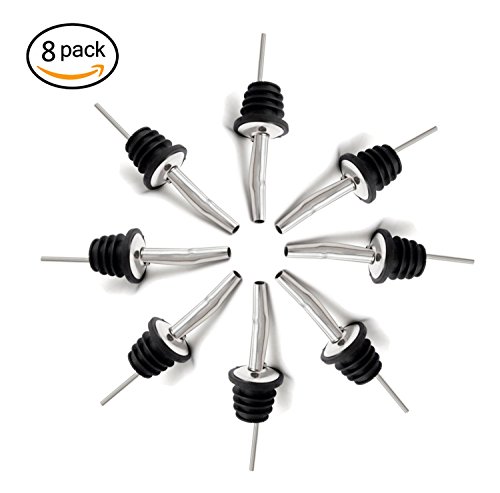 Upsky Edelstahl Flaschenausgießer Weinausgießer Ausgießer,8 Stück