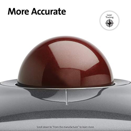 Barato Kensington K72327EU Slimblade Mouse - Ratón con Esfera de
Desplazamiento Ergonómica con Cable, Compatible con Windows y Macos,
Rojo Rubí Revisión