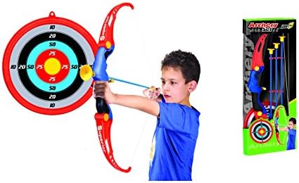 Set Archer Kid, Kit Archer, Set with Bow Three Arrows Suction and a Target Diameter 23 cm, Set Archer with Target, Children's Archer Set, Bow and Arrows Suction, Set Archer with Target Bow.