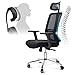 Produktbild LBSX Gaming-Stuhl, Advanced Game Office Computer-Ledersessel mit hoher Rückenlehne Racing Executive Ergonomisch Verstellbarer drehbarer Arbeitsstuhl mit Kopfstütze und Taillenstütze, Schwarz