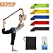 Produktbild Fitnessbänder Set 5, Supband Gymnastikbänder Loops für Yoga, Pilates, Reha-Sport Physio-Gymnastik – Für Männer & Frauen – Hergestellt aus natürlichem Latex-Resistance Band / Widerstandsband in verschi
