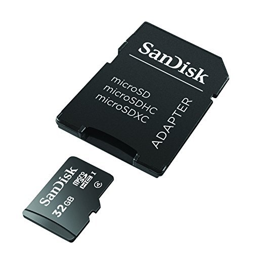 spécifications SanDisk 32 Go Carte mémoire microSDHC avec adaptateur Classe 4 SDSDQM-032G-B35A