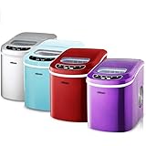 TX Ice Maker Meilleure Machine à GlaçOns pour La Maison Une Portable à Poser sur Votre Plan De Travail Permettant De Produire 25 Kg De GlaçOns en 24 H,Purple
