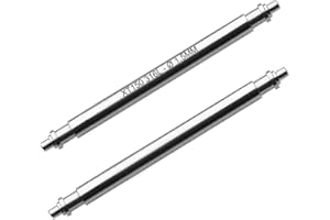 masar Diamètre 1.5 à 1.6mm Premium INOX 316L (Espacement 6mm à 46mm) – Pompes, Barrettes à Ressort pour Bracelets de Montre - 2 Pcs