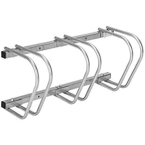 TecTake Fahrradständer Fahrradparker für 3 Fahrräder Bike Fahrrad Ständer Rad außen | (LxBxH) 72 x 28,5 x 26 cm - 4