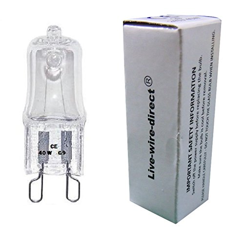 Live-wire-direct 10 x 40W G9 Halogen Light Bulbs Clear Capsule 240V Watt