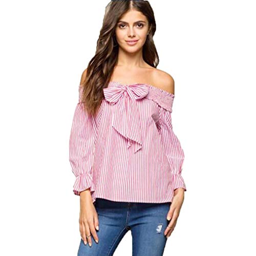 Sonnena Femmes Shirts Nud Papillon Bande Été Manche longue En vrac Décontractée Tee shirt Blouse Tops Taille S-XL