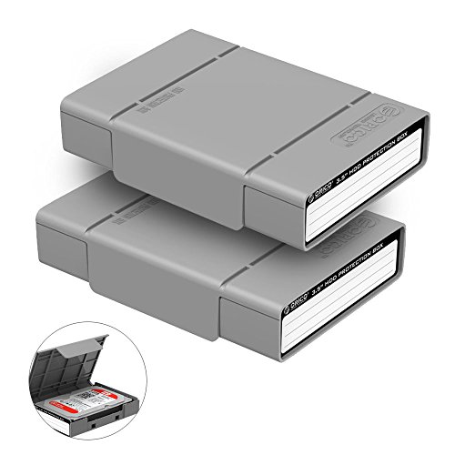 [2 Stück] ORICO 3.5 Zoll HDD Schutzhülle Brandschutz Kiste Box Hard Drive Festplatte Den Kasten PHP35