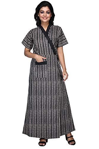 Night Gown Amazon Cotton Housecoat Womens Cotton House Coat