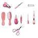 Produktbild Fenteer Babypflege Set für Babys Babybürste Gesundheitsset Nagelschere Thermometer - Rosa