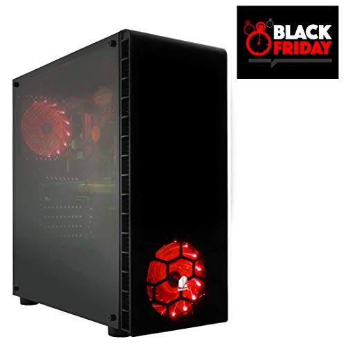 NITROPC - PC Gamer Nitro AMZ 2019 *Black Friday* (CPU Ryzen 4/4 x 3,70 GHz, T. Gráfica GTX1650 4GB, SSD + 1 TB, Ram 16 GB) + WiFi de Regalo. pc Gamer, pc Gaming, Ordenador Juegos