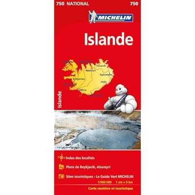 Carte Islande Michelin Carte Islande Michelin
