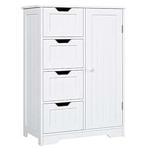 Homfa Kommode Badezimmerschrank Badschrank Schrank Anrichte