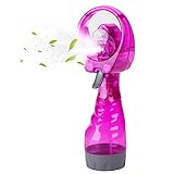 LAPOPNUT Mini Ventilateur Portable Climatiseur Mobile Silencieux Petit Ventilateur Brumisateur Humidificateur Silence Fan pour Bureau/Voyage/Camping/Maison/Extérieur - Violet