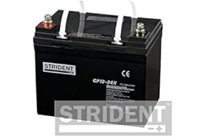 Pair of Strident 34ah 12V Batteries, Suitable for Rascal 388, Rascal 388XL, Rascal Vantage X, Rascal Revo 2.0, Kymco Strider, Pride Colt Deluxe, Shoprider Sovereign Plus Many More Mobility Scooters
