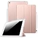 Produktbild iPad Pro 9.7 Hülle mit eingebautem Apple Pencil Halter, Fintie Ultra Slim Superleicht Schutzhülle mit transparenter Rückseite Abdeckung, Auto Schlaf / Wach Funktion für iPad Pro 9.7 2016, Roségold