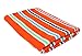 Produktbild J&M Home Fashions Candy Stripe Terry Cabana Beach Handtuch, Orange, 32 by 64"