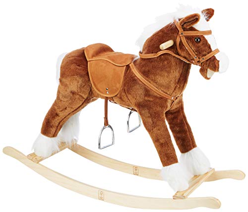 Heunec Classique 727571 Grand Cheval à Bascule avec Effets sonores