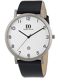 Danish Design  - Reloj de cuarzo para hombre, correa de cuero color negro