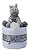 Zebra Mini Neutral Unisex Nappy Cake Baby Gift with FREE UK Delivery