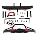 Produktbild JullyeleDEgant Vordere hintere Stoßstange aus Metall mit LED Lichthaken für 1/10 RC Offroad Raupenfahrzeug SCX10II 90046 Traxxas TRX 4 Modellersatzteile